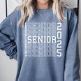 Cheerleading Senior Night Cheer Senior 2025 Graduation 38 Comfort Colors Sweatshirt Blue Jean