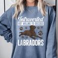Chocolate Lab Dog Introvert Chocolate Labrador Retriever Comfort Colors Sweatshirt Blue Jean Chocolate Lab Dog Introvert Chocolate Labrador Retriever Comfort Colors Sweatshirt Blue Jean