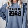 Class Of 1968 High School College Graduation Reunion Comfort Colors Sweatshirt Blue Jean