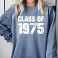 Class Of 1975 Highschool College Graduation Reunion T- Comfort Colors Sweatshirt Blue Jean