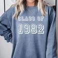 Class Of 1982 82 School Reunion Graduation Party Comfort Colors Sweatshirt Blue Jean