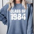 Class Of 1984 High School College Graduation Reunion Comfort Colors Sweatshirt Blue Jean