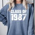 Class Of 1987 High School College Graduation Reunion Comfort Colors Sweatshirt Blue Jean