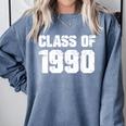 Class Of 1990 High School College Graduation Reunion Comfort Colors Sweatshirt Blue Jean