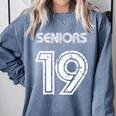 Class Of 2019 High School Graduation 19 Seniors Comfort Colors Sweatshirt Blue Jean