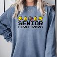 Class Of 2020 Senior Retro Video Game Graduation Gamer Comfort Colors Sweatshirt Blue Jean