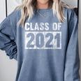 Class Of 2021 Future Graduation Graduating From School Comfort Colors Sweatshirt Blue Jean