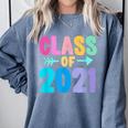 Class Of 2021 Graduation Grow With Me Comfort Colors Sweatshirt Blue Jean