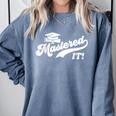 Class Of 2022 Mastered It College Masters Degree Graduation Comfort Colors Sweatshirt Blue Jean