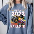 Class Of 2022 Monster Truck Graduation Cap Retro Sunset Boy Comfort Colors Sweatshirt Blue Jean