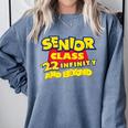 Class Of 2022 Senior 2000s Animated Movie Style Graduation Comfort Colors Sweatshirt Blue Jean