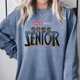 Class Of 2022 Senior Retro Movie Marvelous Graduation Grad Comfort Colors Sweatshirt Blue Jean