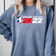 Class Of 2022 Senior Year Gamer Style Graduation For Grad Comfort Colors Sweatshirt Blue Jean