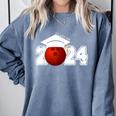 Class Of 2024 Graduation For Him Her Bowling Sports Comfort Colors Sweatshirt Blue Jean
