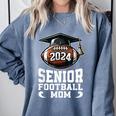 Class Of 2024 Graduation Senior Football Mom 2024 Comfort Colors Sweatshirt Blue Jean