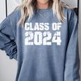 Class Of 2024 High School College Graduation Reunion T-Shirt Comfort Colors Sweatshirt Blue Jean