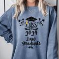 Class Of 2024 Law Graduation 2024 JD Degree Law Graduate Comfort Colors Sweatshirt Blue Jean