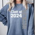Class Of 2024 Senior 24 Shirt High School Graduation Party Comfort Colors Sweatshirt Blue Jean