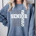 Class Of 2025 Senior 2025 Back To School 2025 Graduation 25 Comfort Colors Sweatshirt Blue Jean