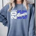 Class Of 2025 Senior 2025 Back To School Graduation Party Comfort Colors Sweatshirt Blue Jean