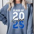 Class Of 2025 Senior Graduation 2025 Blue Comfort Colors Sweatshirt Blue Jean