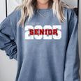Class Of 2025 Senior Graduation 2025 And Red Comfort Colors Sweatshirt Blue Jean