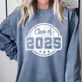 Class Of 2025 Senior School Graduation College Comfort Colors Sweatshirt Blue Jean