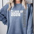 Class Of 2026 Proud Grandpa Of A 2026 Graduate Graduation Comfort Colors Sweatshirt Blue Jean