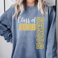 Class Of 2026 Senior 26 High School Graduation -Gold Comfort Colors Sweatshirt Blue Jean