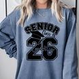 Class Of 2026 Senior 2026 Graduation Comfort Colors Sweatshirt Blue Jean