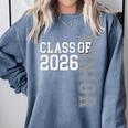 Class Of 2026 Senior 2026 Graduation 2026 Student Kids Comfort Colors Sweatshirt Blue Jean