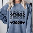 Class Of 2026 Senior Graduation Year Comfort Colors Sweatshirt Blue Jean