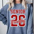 Class Of 2026 Senior 2026 Senior Twenty 26 Graduation Men Comfort Colors Sweatshirt Blue Jean