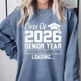 Class Of 2026 Senior Year Loading Countdown Graduation Comfort Colors Sweatshirt Blue Jean