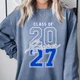 Class Of 2027 Senior 2027 Graduation Comfort Colors Sweatshirt Blue Jean