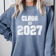 Class Of 2027 Shirt Senior Graduation 2027 Comfort Colors Sweatshirt Blue Jean