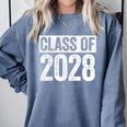 Class Of 2028 Shirt Senior 2028 Graduation Comfort Colors Sweatshirt Blue Jean