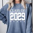 Class Of 2029 School Graduation Graduate s Comfort Colors Sweatshirt Blue Jean