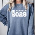 Class Of 2029 Senior Graduation 2029 Shirt Comfort Colors Sweatshirt Blue Jean