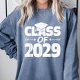 Class Of 2029 Shirt For Elementary Kids Graduation Comfort Colors Sweatshirt Blue Jean