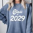 Class Of 2029 Shirt Graduation Him Her Senior Class Comfort Colors Sweatshirt Blue Jean