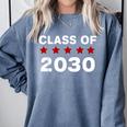 Class Of 2030 Shirt New Kindergarten Student Graduation Comfort Colors Sweatshirt Blue Jean