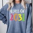 Class Of 2031 Kindergarten Graduation Back To School T-Shirt Comfort Colors Sweatshirt Blue Jean