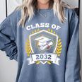 Class Of 2032 Class Of 2032 Graduation T-Shirt Comfort Colors Sweatshirt Blue Jean