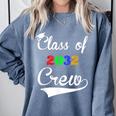 Class Of 2032 Kindergarten Back To School Graduation Comfort Colors Sweatshirt Blue Jean