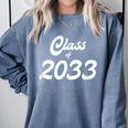 Class Of 2033 Shirt Graduation Him Her Senior Class Comfort Colors Sweatshirt Blue Jean
