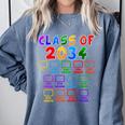 Class Of 2034 Grow With Me Graduation First Day Of School Comfort Colors Sweatshirt Blue Jean