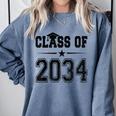 Class Of 2034 Shirt Graduation Comfort Colors Sweatshirt Blue Jean