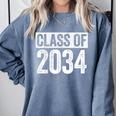 Class Of 2034 Shirt Senior 2034 Graduation Comfort Colors Sweatshirt Blue Jean
