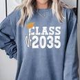 Class Of 2035 Grow With Me Boy Girl First Day Of Graduation Comfort Colors Sweatshirt Blue Jean